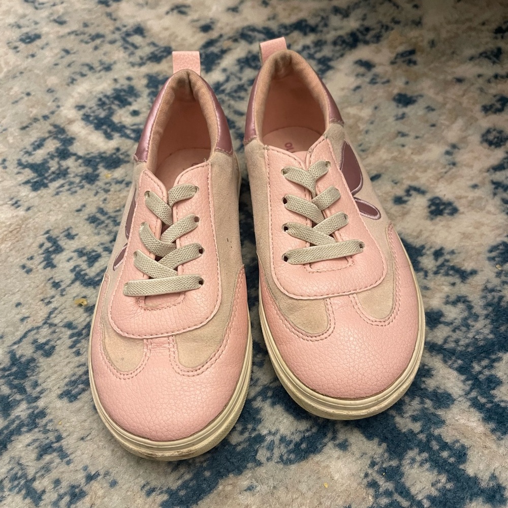 Pink and Beige Casual Sneakers